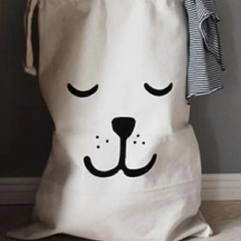 Bear Pattern Laundry Bag