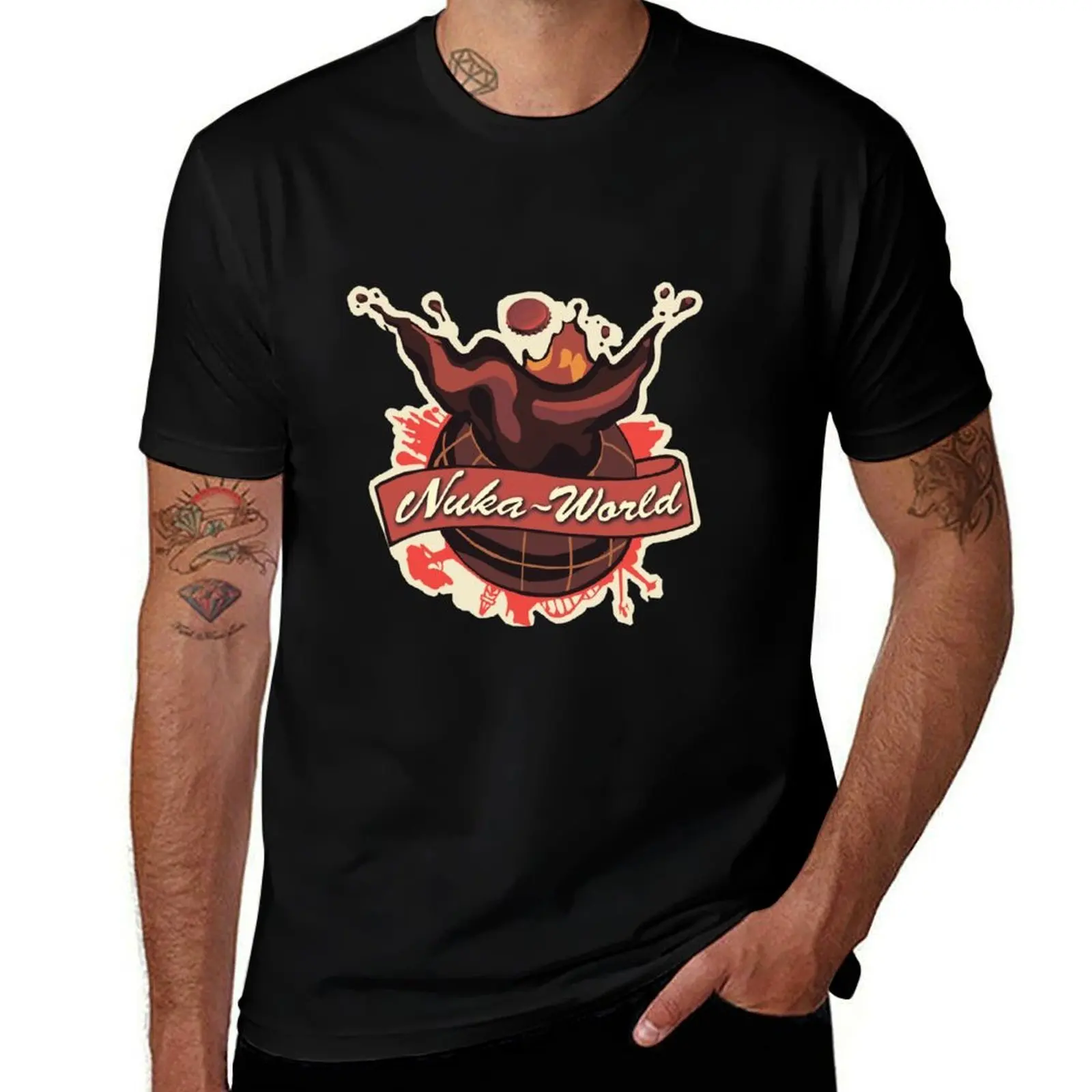 

nuka world T-Shirt Blouse plus size clothes anime tshirt plain shirts men graphic