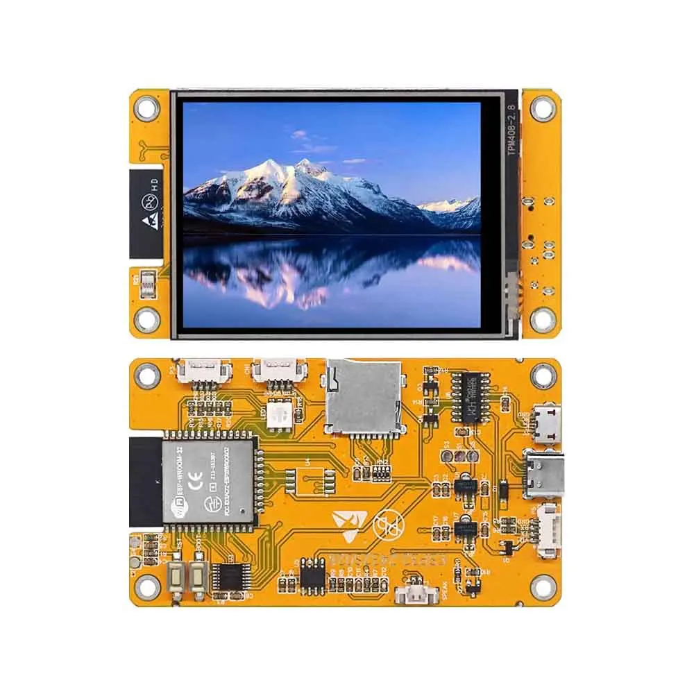 ESP32 Development Board with WiFi/ & 2.4/2.8/3.5-inch TFT Touch Display Module E863