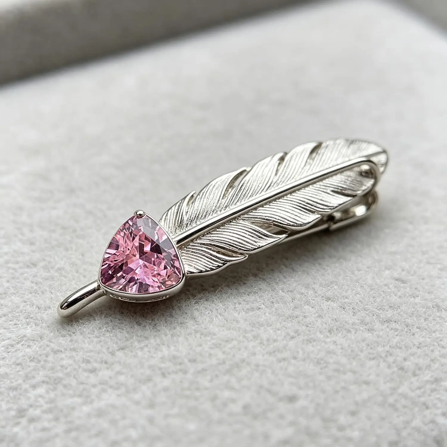 Trillion Cut Triangle Pink Loose Gemstone, Brilliant Faceted Sparkling Polished Pink Loose Stone for Ring Pendant Earrings Jewelry Making DIY Craft Gemstone Gift view 5