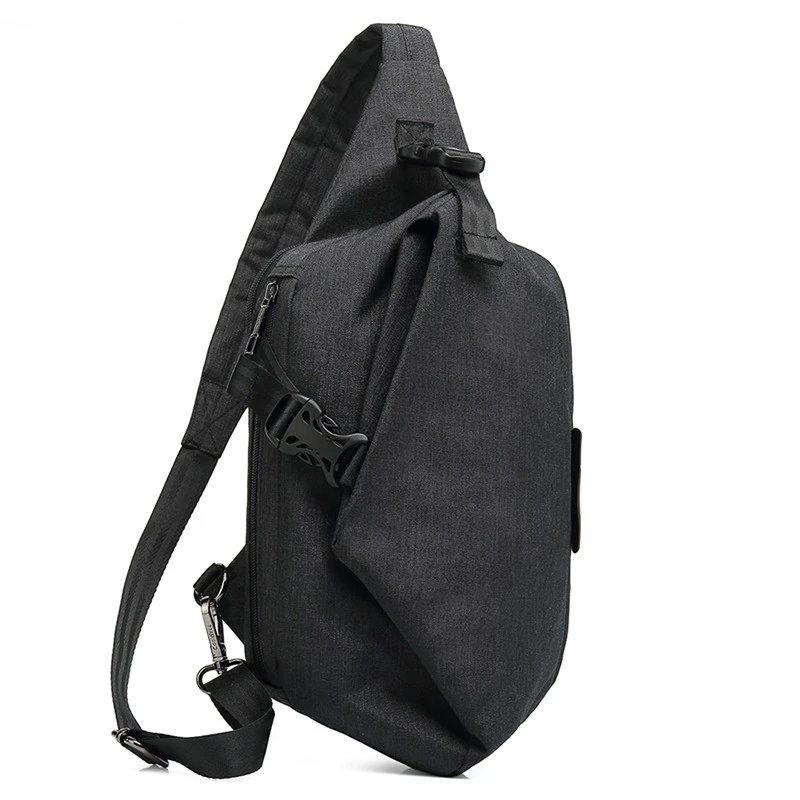 Chikage multifuncional de alta qualidade bolsa de peito grande capacidade negócios commuter crossbody saco chique masculino bolsa de ombro único