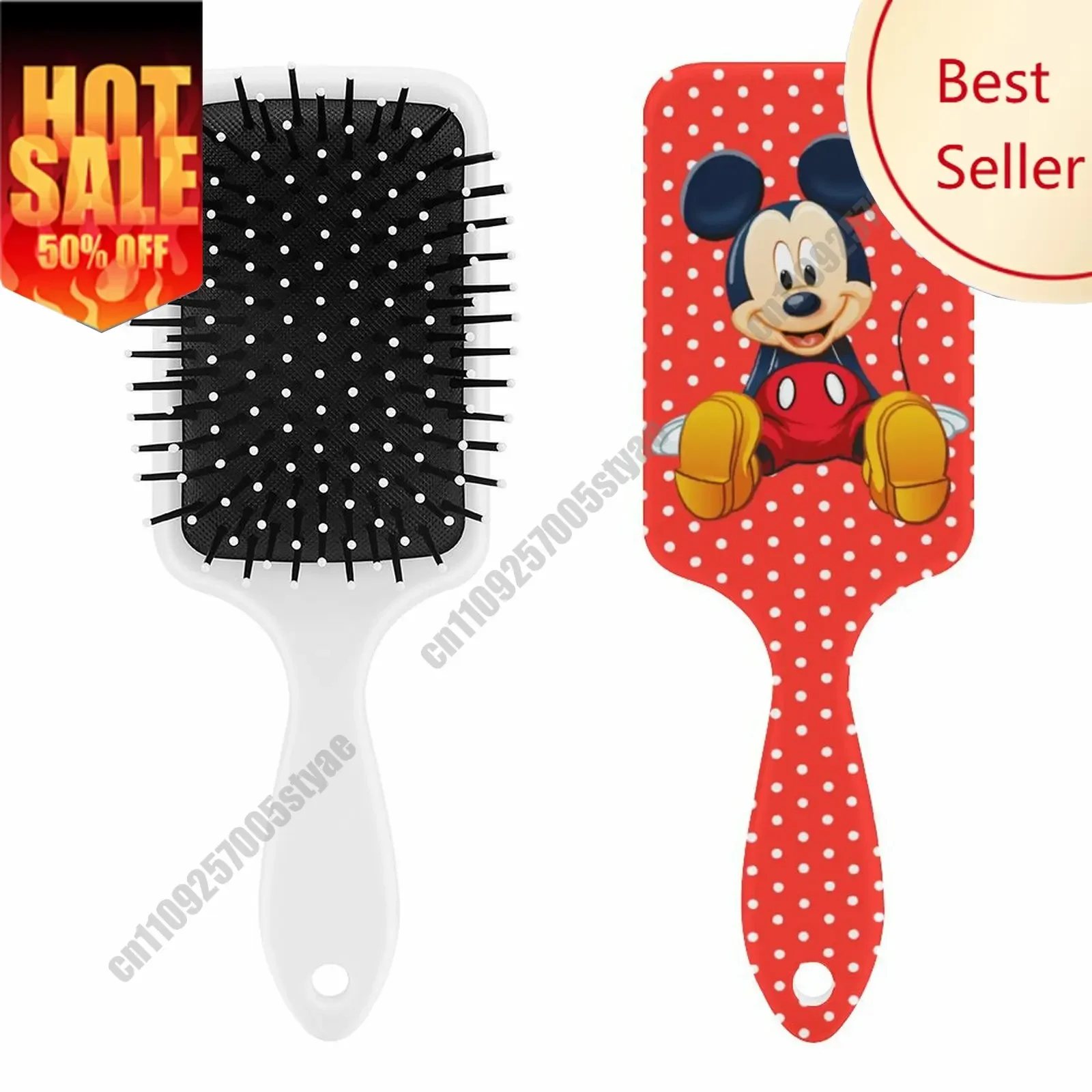 

Mickey Mouse Air Cushion Comb Disney Branded Custom Comb Personalized Printed Text Anti-Static Festive Decoration Practical Hair
