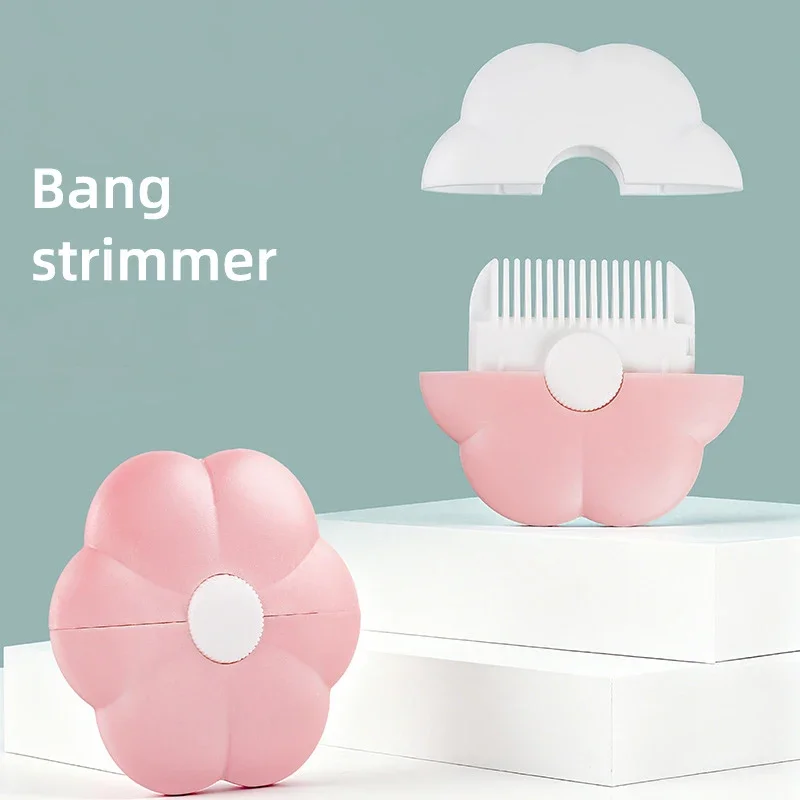 أمشاط تشذيب قص الشعر 2 في 1 مزدوجة الجوانب دليل الانفجارات القاطع الحلاقة مزيل ترقق الجمال تصفيف الشعر التبعي #5