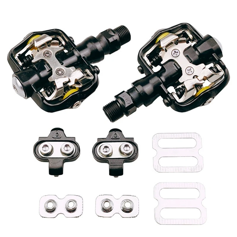 MTB Mountain Bike Self-Locking Pedals Cycling Clipless Pedals Aluminum Alloy SPD CR-MO Pedals Mtb Pedals Bike Pedals