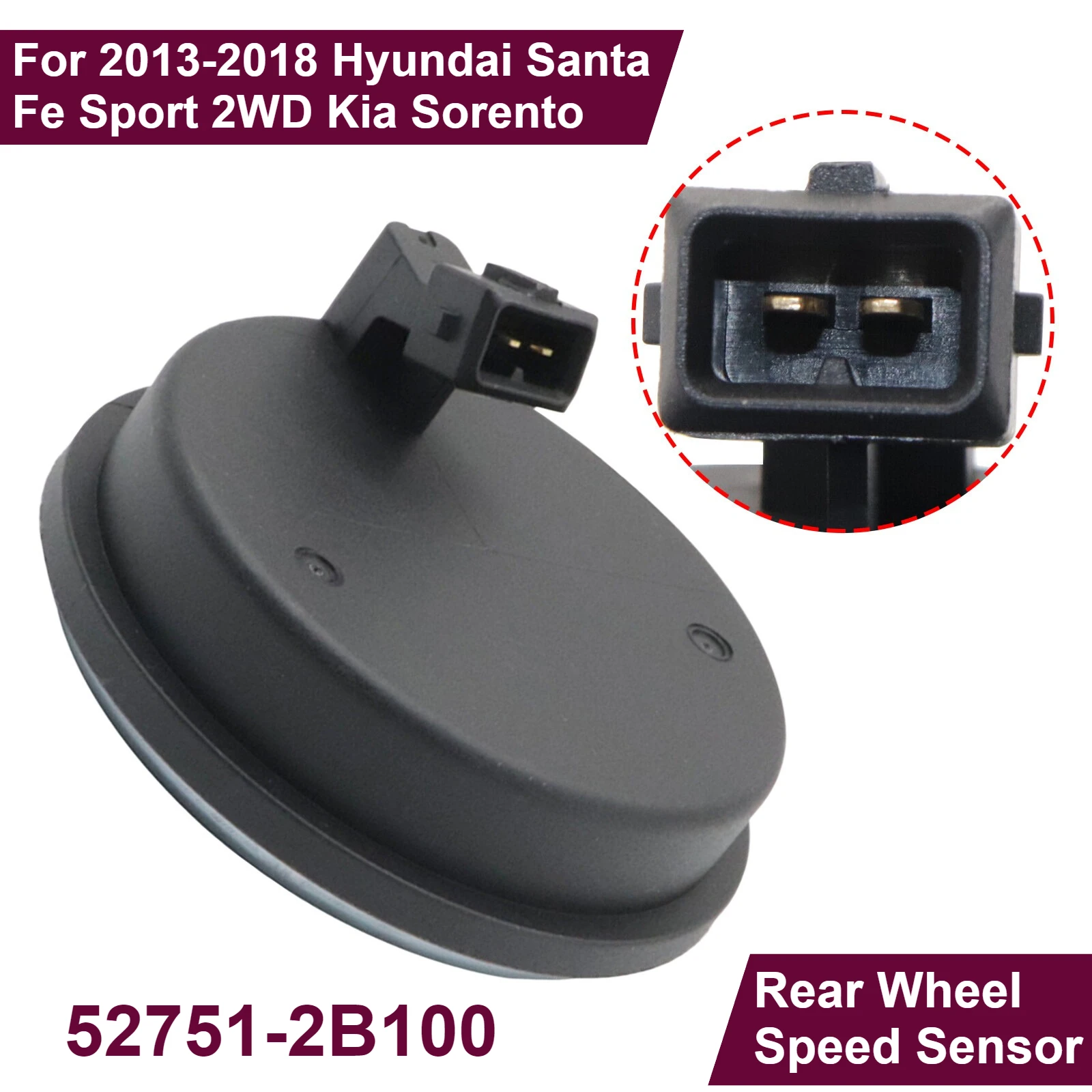 

Датчик скорости заднего колеса для Hyundai Santa Fe Sport 2WD Kia Sorento 2013-2018 52751-2B100 52751B8100