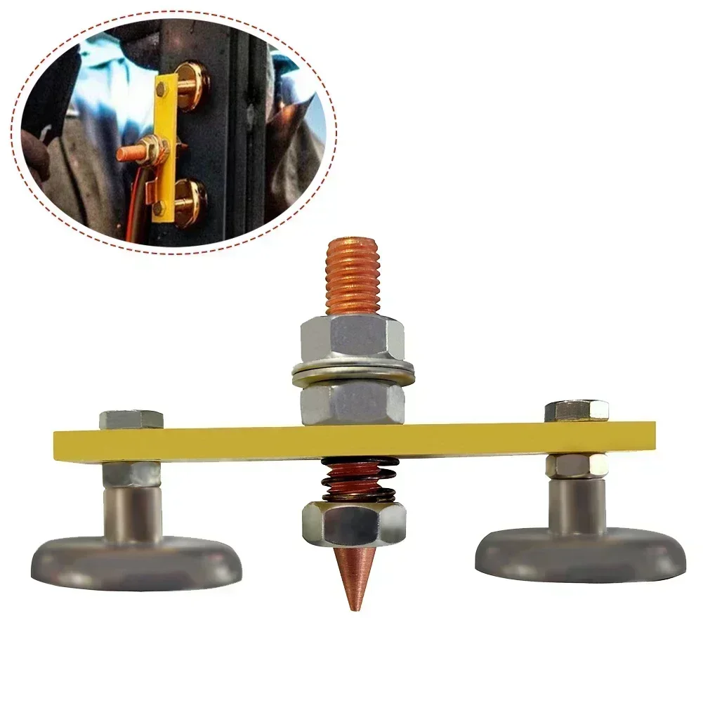 Brand New Ground Clamp Welding Support Double Welding For Electric Welding Ground Magnet Head Welder Accessories