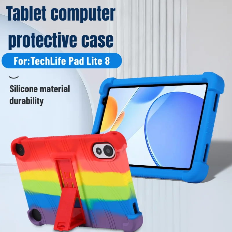 

Для TechLife Pad Lite 8-дюймовый чехол для планшета, противоударный силиконовый чехол для планшета, легкий, приятный для детей
