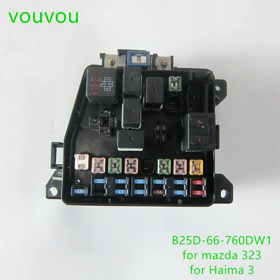 

Car accessories instrument panel main fuse block B25D-66-760D for Mazda 323 BJ 1998-2006 Premacy 1999-2006 Haima 3 2007-2011