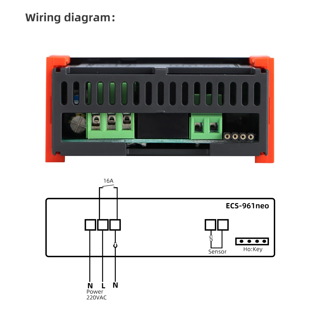 Digital Thermostat Hygrostat Temperature Humidity Controller AC 110V 220V DC12-24V Regulator Heating Cooling Control ECS-961NEO