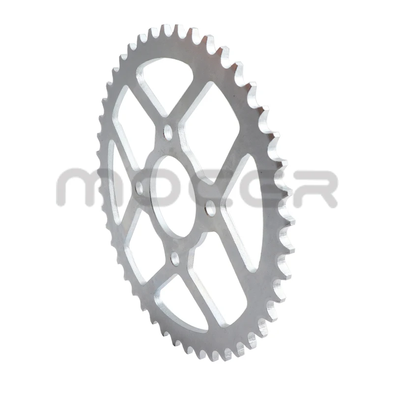 Four-hole rear sprocket 76MM 520 43T/45T, used for ATV, off-road vehicles, karting, motorcycle chain sprocket