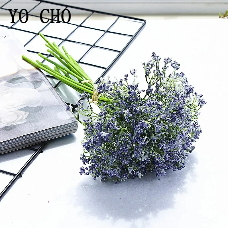 16 Stück künstliche Blumen weiß Gypsophila Hochzeit Brautstrauß Babysbreath künstliche Blumen für Vase Tischdekoration Blumen – Detail 9