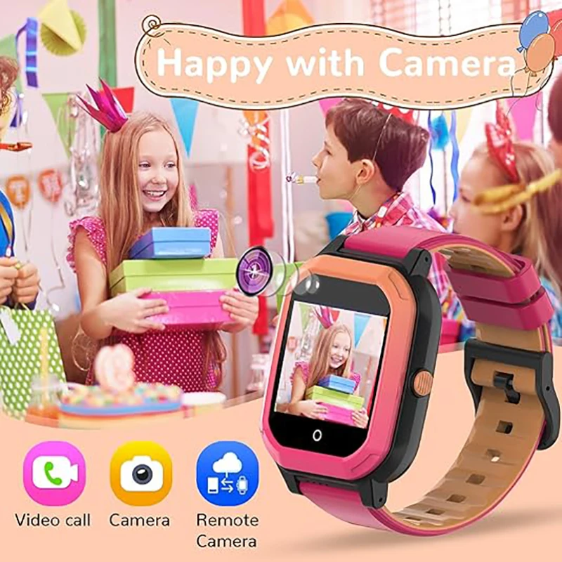 ونليكس 4G ساعة ذكية للأطفال لتحديد المواقع واي فاي المقتفي GEO سياج مكافحة خسر مكالمة فيديو ساعة أطفال KT20 لطيف آذان القط الأطفال ساعة ذكية