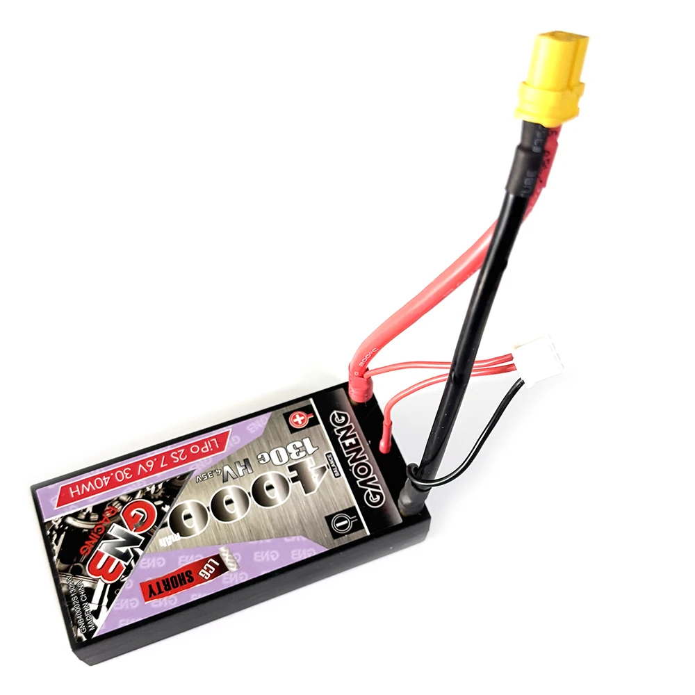 Custodia rigida per batteria GNB 2s 7.6V 4000mAh 130C HV con proiettile da 5 mm per RC 1/8 1/10 scala veicolo auto camion serbatoio buggy