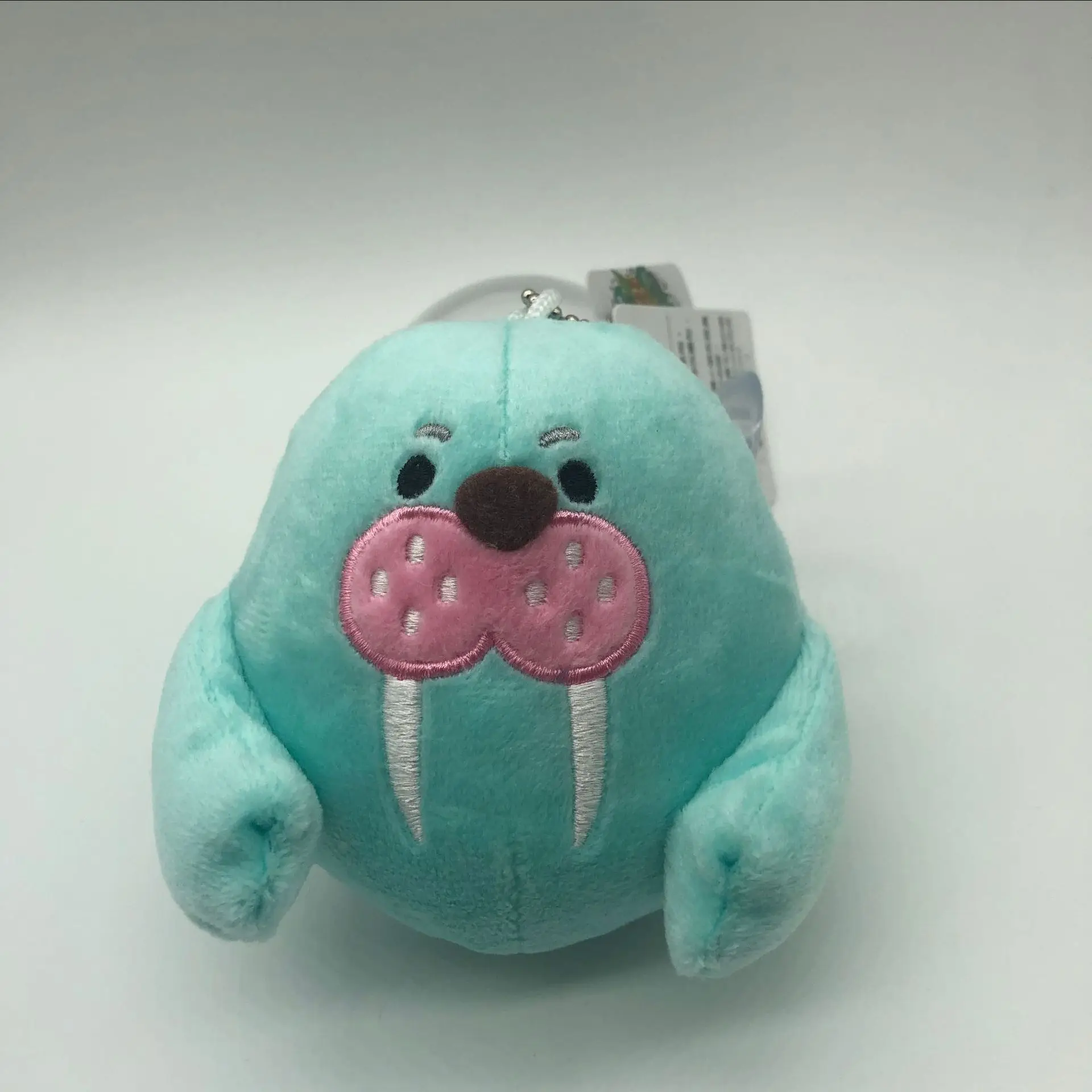 Muñeco de peluche de león marino de dibujos animados para niños, juguetes de peluche de animales suaves, bolsa colgante Kawaii, accesorio de regalo para pareja, 12cm, nuevo