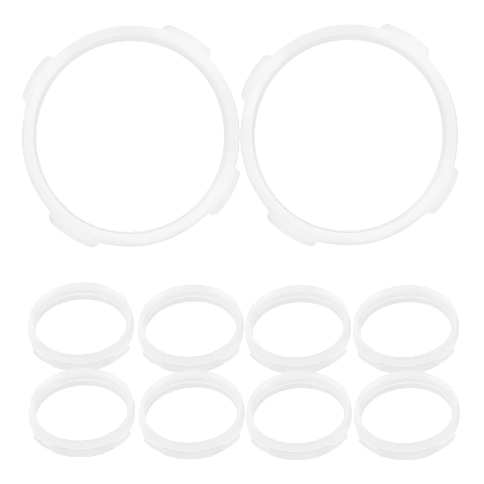 10 PCS Pet Hamster Cage Toys Clear Connector Ring Plastic DIY External Tube for Tunnel Connected Rings