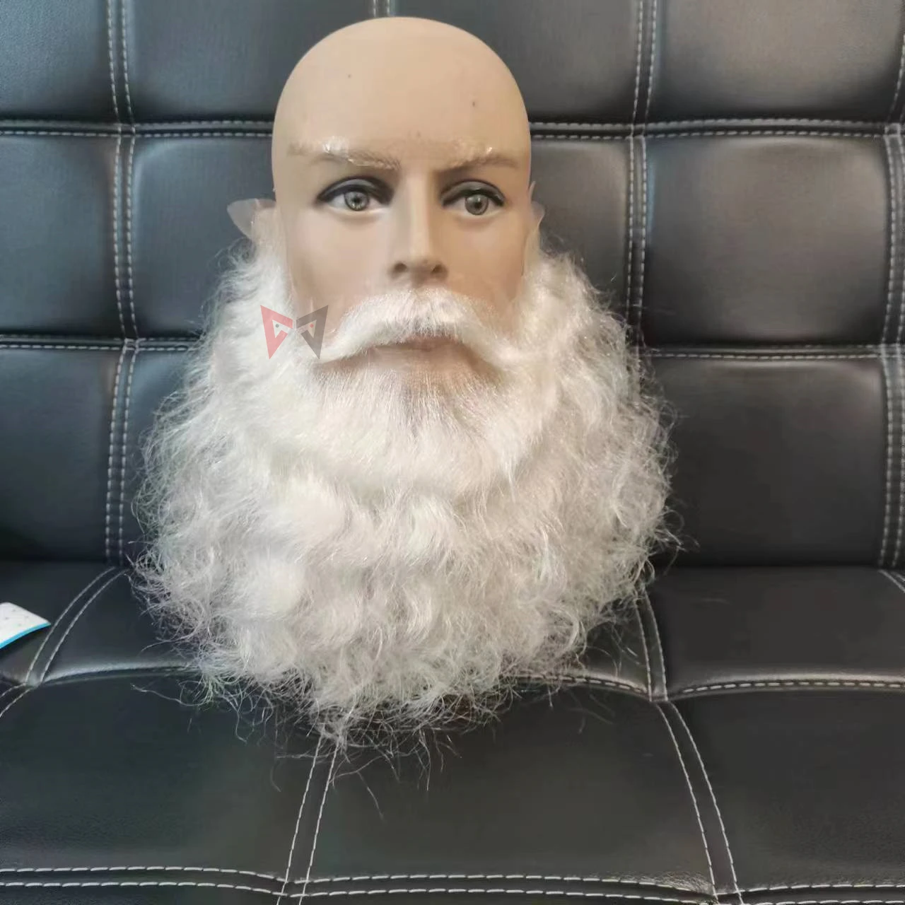 Nuovo babbo natale barba capelli sintetici corti Cosplay uomo bianco parrucchino accessori regalo di natale di alta qualità fatto a mano