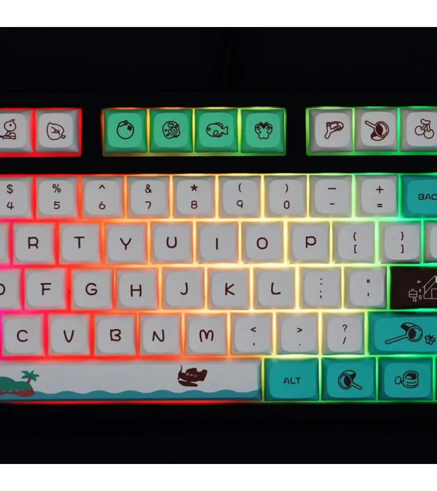 

Sublimation XDA ball cap 147 keys mechanical keyboard personalized keycap 7U space Children's Fun PBT