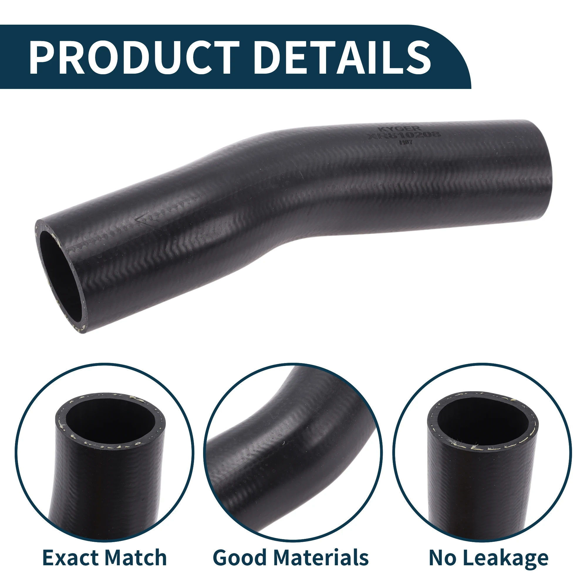 

UXCELL Шланг радиатора Шланг обогревателя No XR810208 для Jaguar XF 2006-2016, резиновая трубка охлаждающей жидкости, черная, 1 шт.