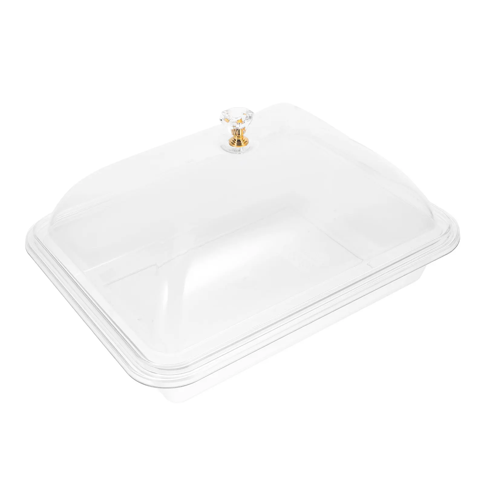 

Household Acrylic Transparent Serving Tray Multi-Function Dessert Fruit Tray Dinner Accessory for Kitchen Dining Table Display