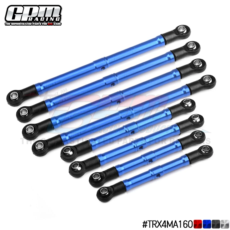 GPM Aluminium 6061-T6 Suspension Link Set For TRAXXAS 1/18 4Wd TRX-4M K10 High Trail