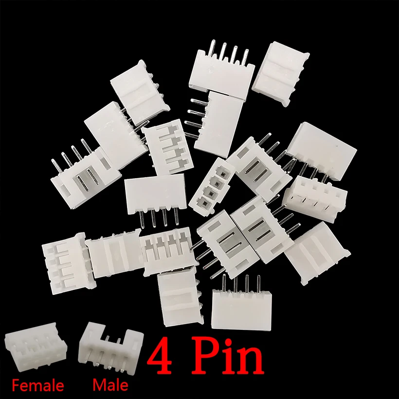 100Pcs JST PH 2.0 2/3/4/5 Pin Terminal Plastic Housing Male Female Pin Header Connector JST 2.0 2mm Plug Socket Shell