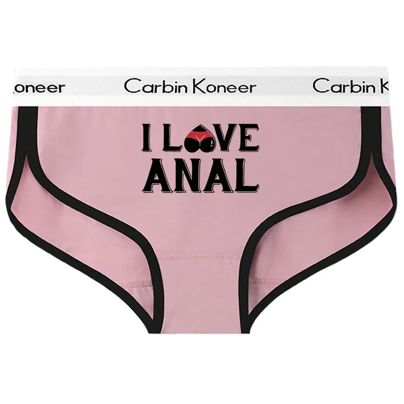 Sous-vêtements en coton avec lettres «I LOVE» pour femmes, slips mignons pour femme et fille, culottes Sexy en coton de qualité supérieure, sous-vêtements de Sport intimes pour femmes