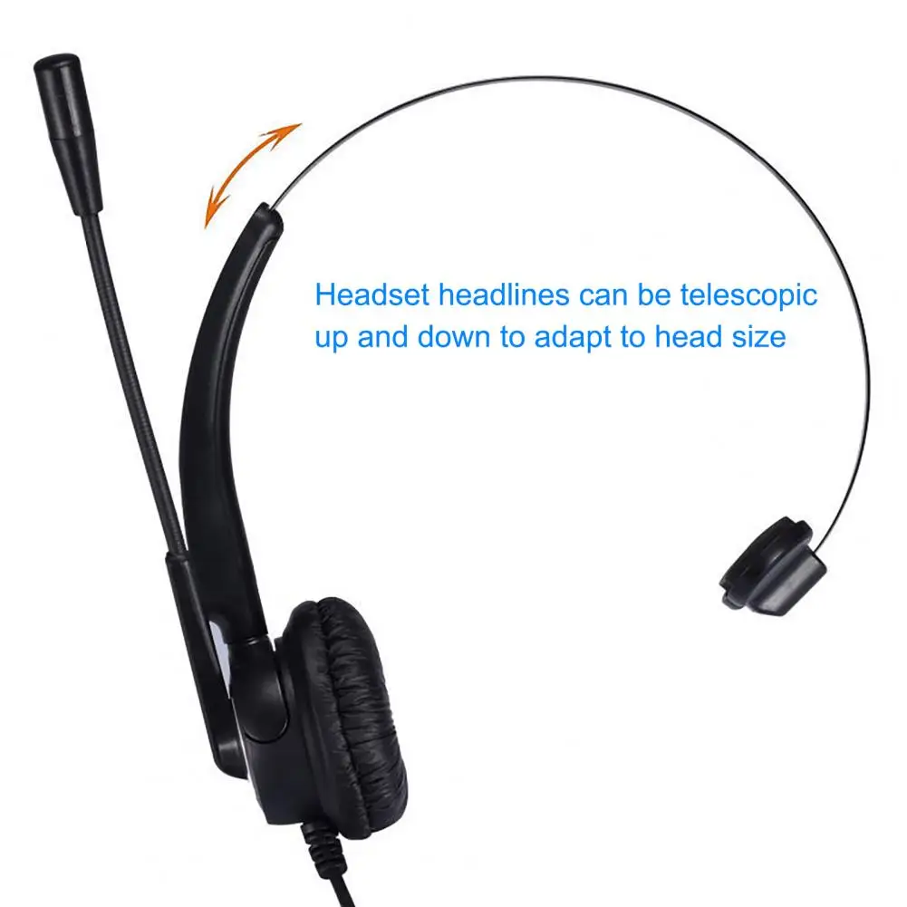 U900 H510 Excellent Telephone Headset Comfortable Fine Workmanship Rotatable Call Center Headset Clear Sound Effect