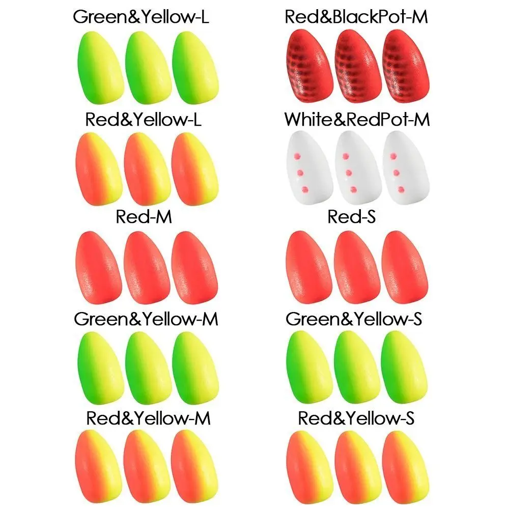30pcs Foam Fishing Float Fishing Foam Float High Sensitivity Conical Shape Fishing Foam Bobber Foam Eye-catching