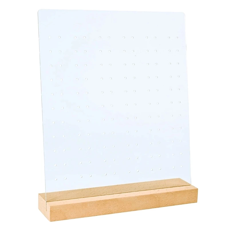 

Acrylic Earrings Display Stand Elegant Jewelry Presentation Board Stylish Ear Rings Pegboard Jewellery Shelf