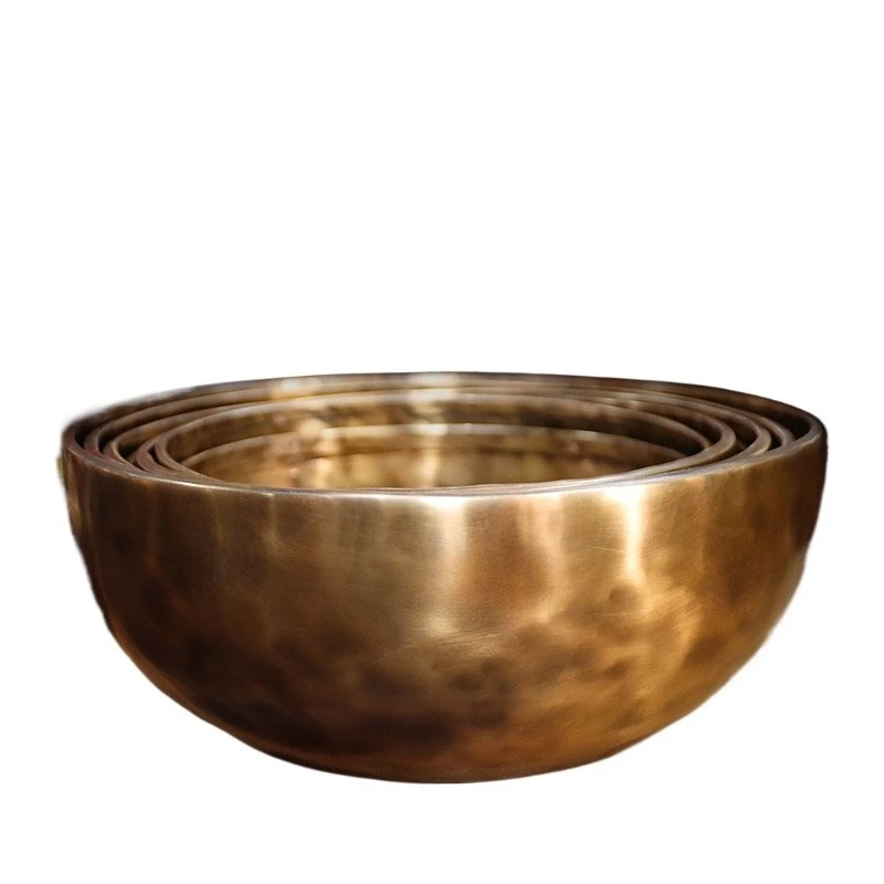 

Nepalese handmade seven-tone bowl set healing performance meditation ornament