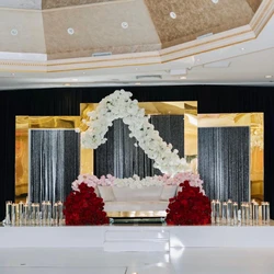 square Shape Backdrops Wedding Decoration Stage Party Supplies Event Backdrop for  Rental  Hotel Banquet Event Wedding 1015