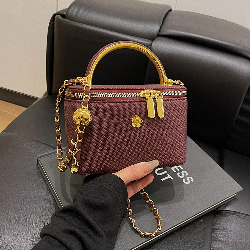 2025 modalità luxe Denim femmes petit sac carré designer dames chaîne sacs à bandoulière tempo libero Stile britannico sacs à main