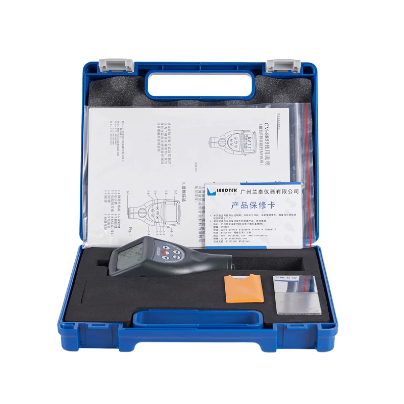Digital Coating Thickness Gauge, Paint Plating Thickness Measuring Instrument for Iron & Aluminum Substrate