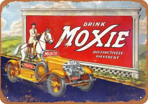 Metal Sign - 1933 Drink Moxie - Vintage Look Reproduction