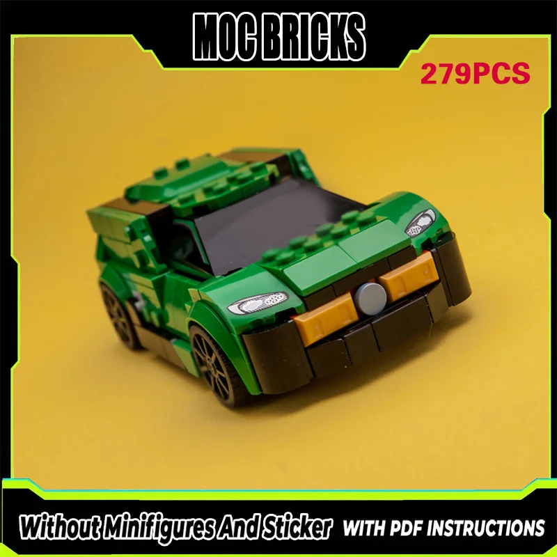 

Конструктор MOC: Модель гоночного автомобиля и классический городской грузовой фургон. Модульные технологичные блоки. Подарки. Набор для сборки. Детские игрушки.