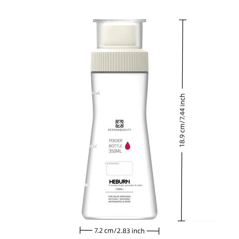 Sugar Jar Flour Jar Bbq Powder Jar Seasoning Bottle Kitchen Sorting Storage Bottle 350ML Seasoning Bottle Pepper Spice Salt