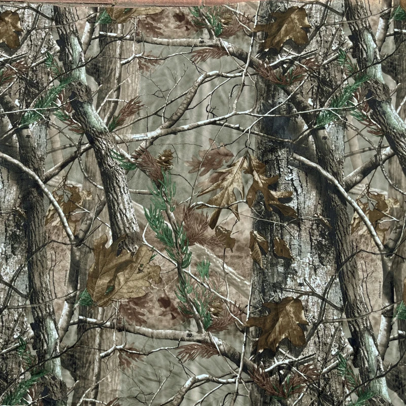 

Camouflage Fabric Black Large Tree Biomimetic Camouflage Clothing Cloth Apparel Sewing Fabrics By The Meter