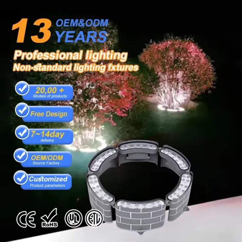Outdoor LED Tree Ring Light Strip for ODM RGBW IP65 Waterproof Landscape Lighting Factory Customization