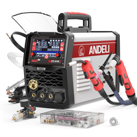 ANDELI 220V MIG Welding Machine MIG Puls/HF TIG/HF TIG/Stick Multiprocess Semi-automatic Welding Machine Aluminum Welders