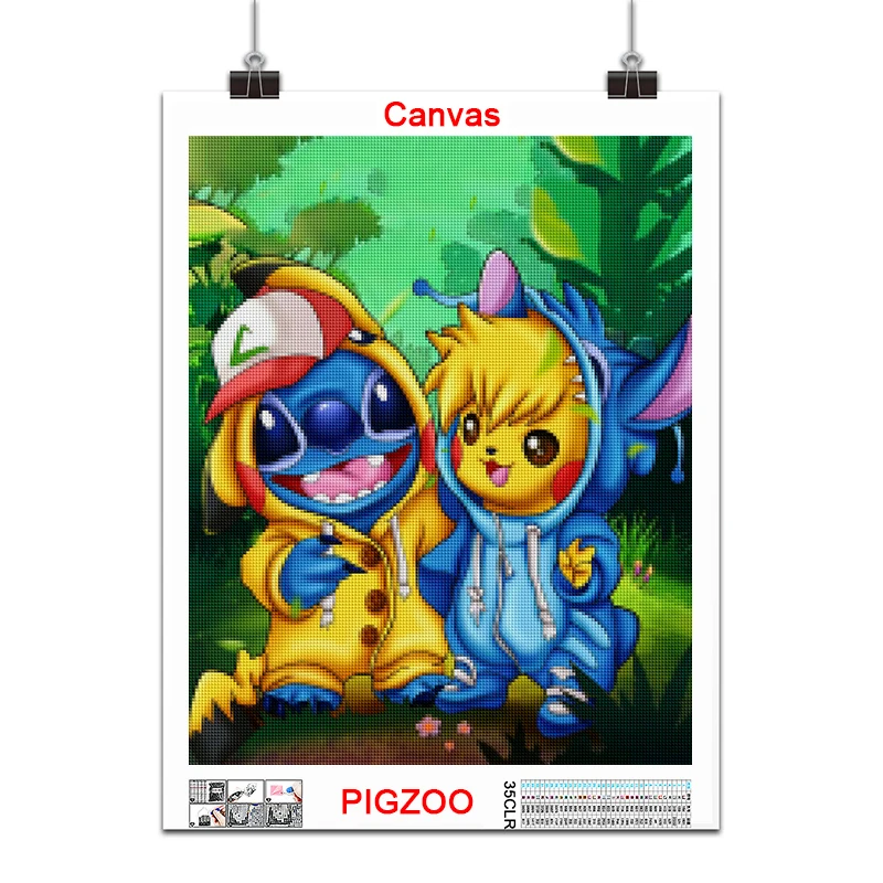 Disney Diamond Painting Pokemon Super Mario Pikachu Hello Kitty Home Decoration Full Square&Round mosaic embroidery Cross stitch