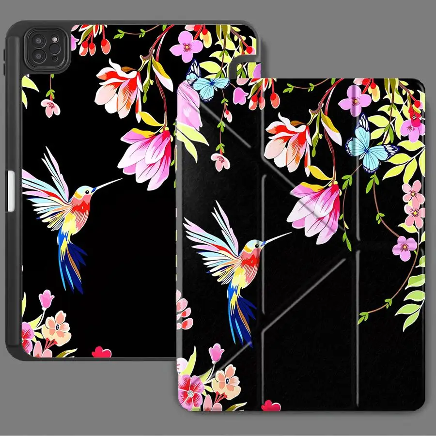 

Colorful Hummingbird Tablet Case For iPad Pro 2025 Pro 11th 10th 9th 8th 7th 12.9inch Air 4 5 M3 M2 M4 11inch Mini 6 7 Holder