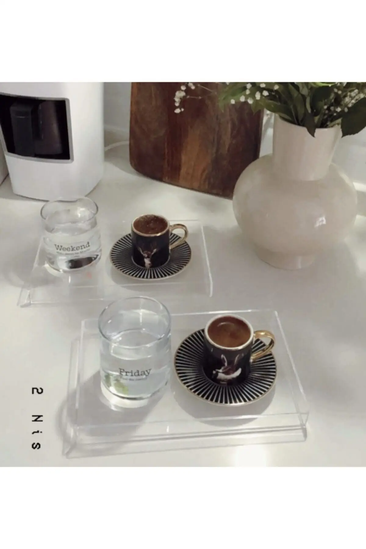 

Single serving tray for single presentation tray-14/22cm luxury 2022 tray Tea tray