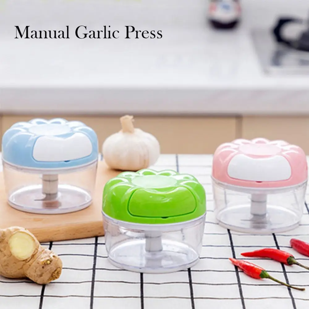 

Portable Manual Garlic Press Mini Multi-function Food Chopper Hand Pull Household Type Garlic Grinder