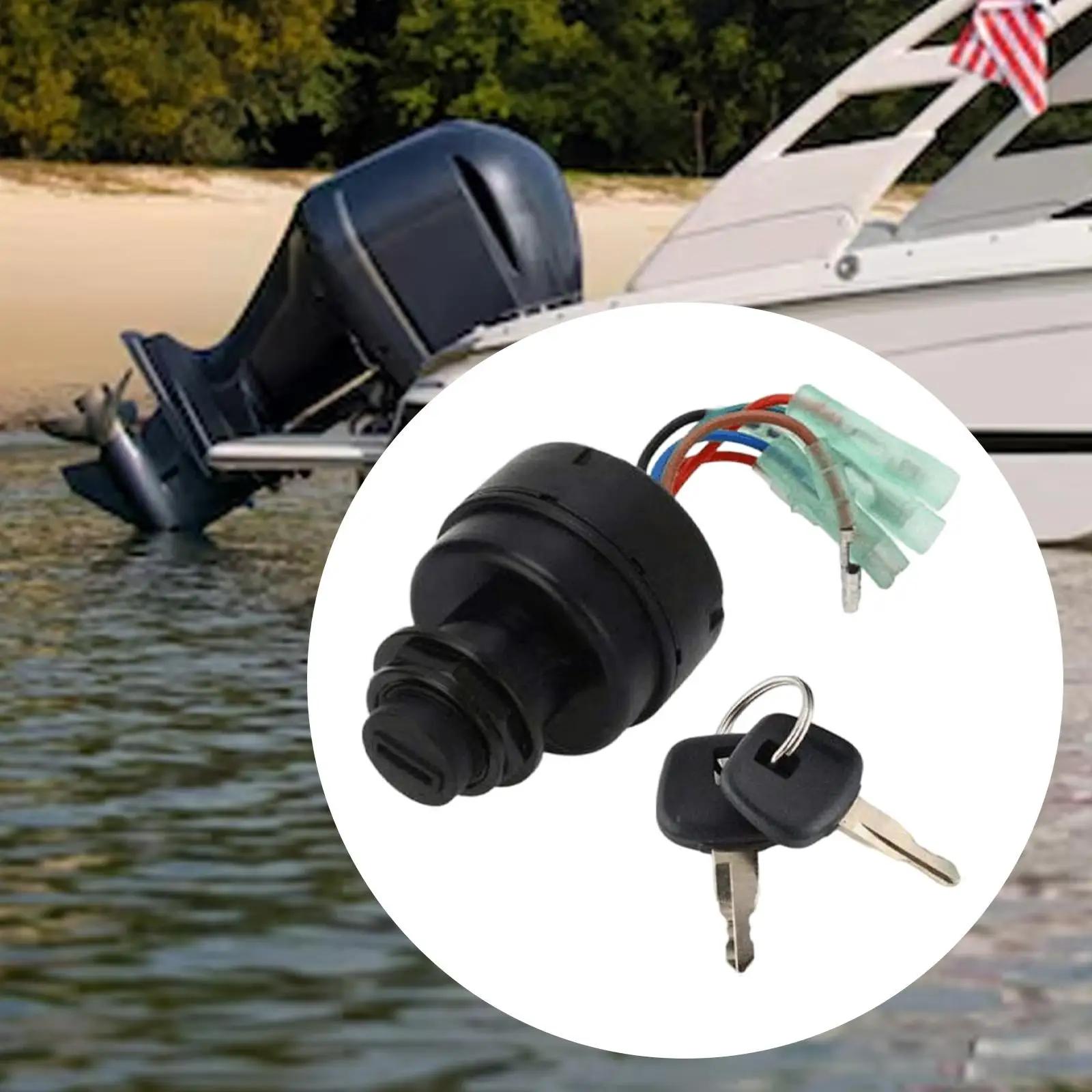 

Выключатель зажигания для лодки с выключением электрического ключа, кнопочный переключатель блокировки