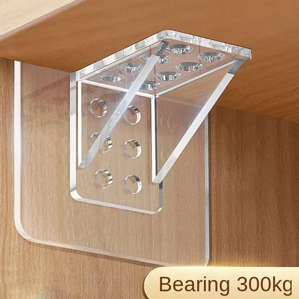 

4pcs Bracket Wall Hanger Closet Cabinet Adhesive Pegs Shelf Support Support Pegs Partition Holders Shelf Support Clips