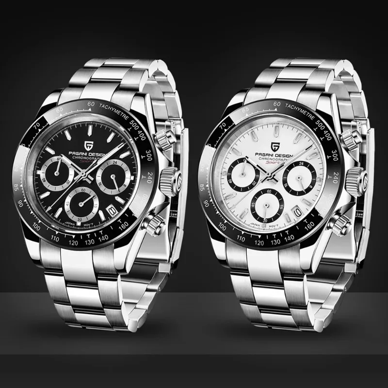 

New stylePAGANI DESIGN Quartz Chronograph Watch Men Top Brand Luxury Business Waterproof Sapphire Crystal Wrist Watch Relogio