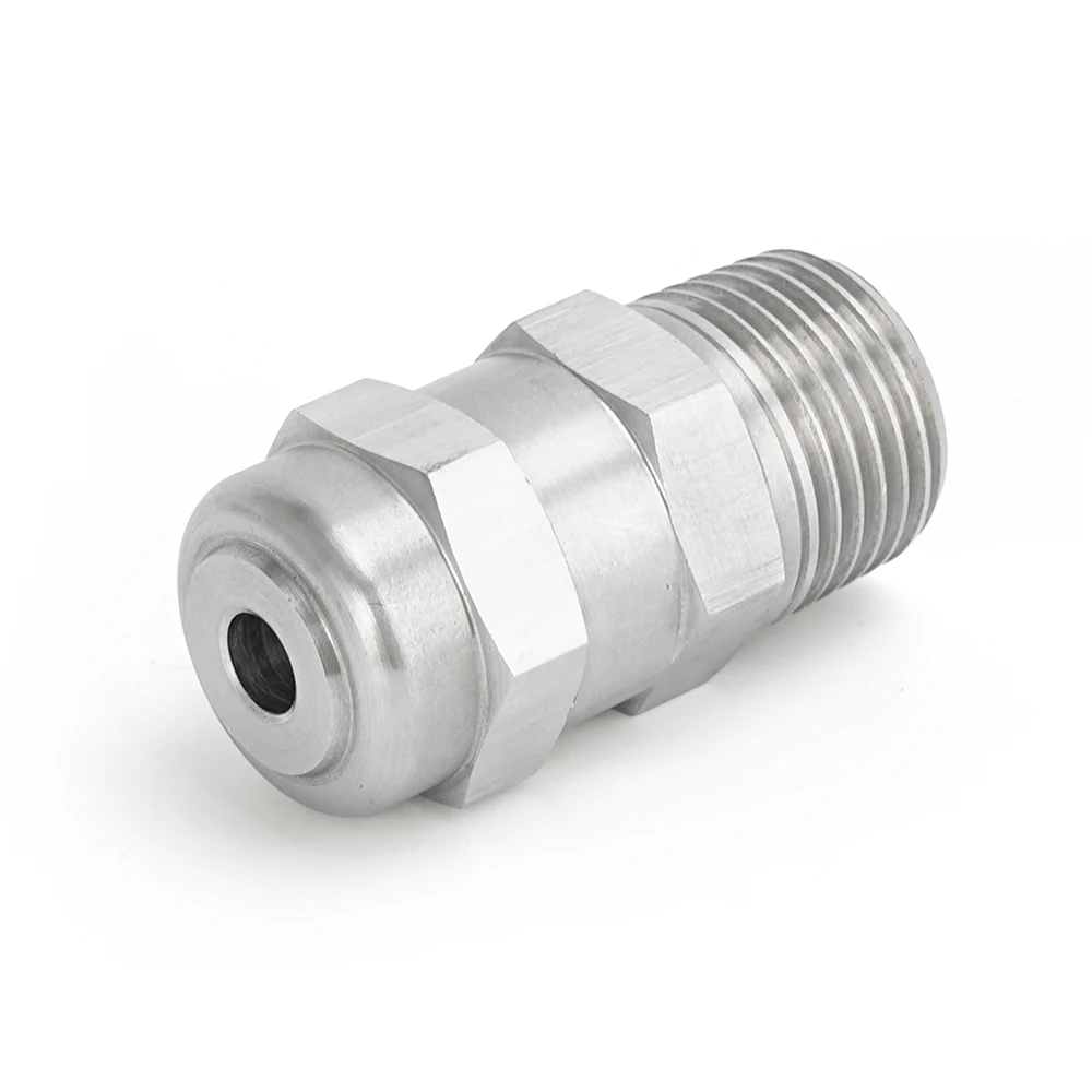 Stainless steel GG solid cone jet nozzle, high-strength impact force cleaning head, small-angle atomizing nozzle