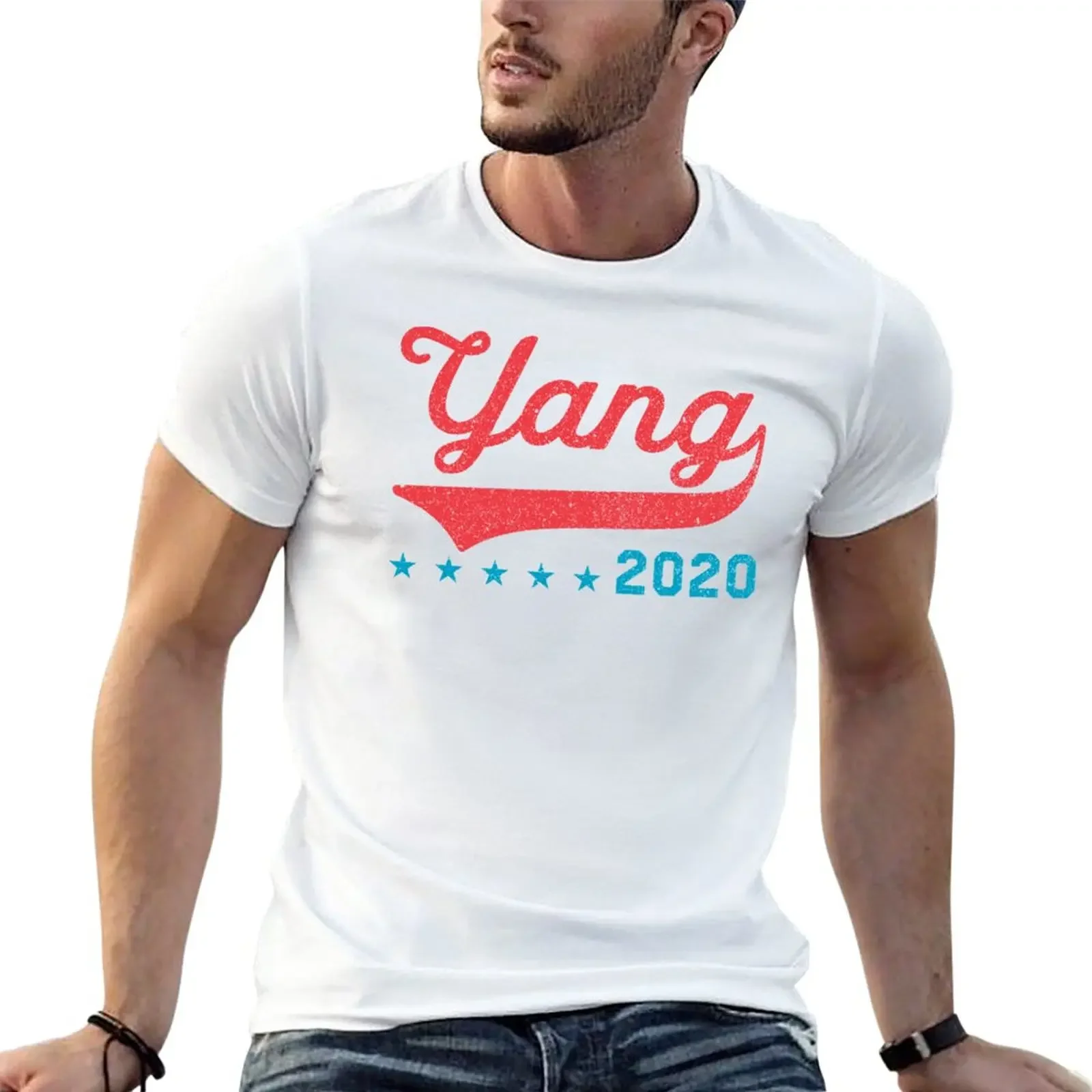 

Andrew Yang 2020 Presidential Election Tee T-Shirt anime summer top plain white t shirts men