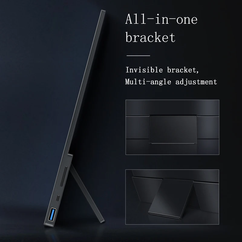 Monitor portatile Touchscreen FHD da 14 pollici 1080p 1920*1080 con USB HDMI di tipo C compatibile per espandere il gioco portatile per PC Mobile