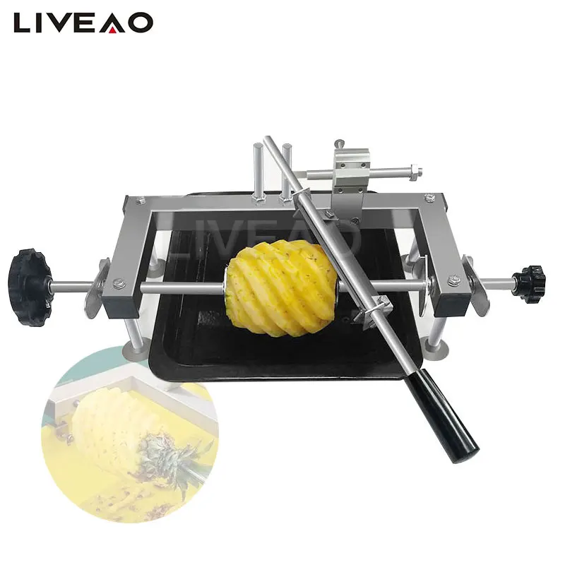 

Commercial Manual Pineapple Peeling Machine Pineapple Peeler Eye Remover Kitchen Cutter Peeler